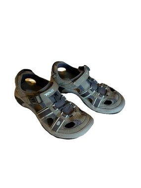Teva Womens Grey Outdoor Sport Sandals Size 8.5